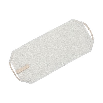 Nylon monochrome organic cotton bath towel, skin friendly pull back towel, bath scrub back towel, exfoliating massage towel