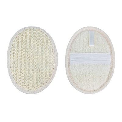 Oval shaped sisal mat for bathing, skin friendly body cleaning tool, plant fiber exfoliating scrub, wholesale manufacturer