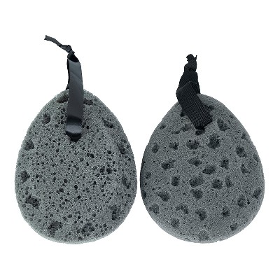 Bathing with bamboo charcoal, seaweed sponge, skin friendly body cleaning tools, exfoliating and mud rubbing wholesale, facial cleansing and face washing