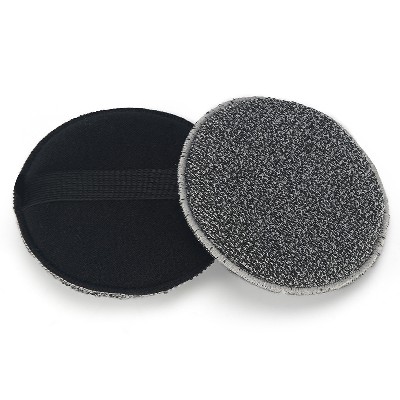 Bamboo charcoal circular double texture scrubbing sponge for cleaning, skin friendly body bathing and cleaning tools, mud scrubbing wholesale manufacturer