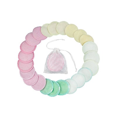 Circular makeup remover pad, makeup remover pad, washable wet and dry dual-use beauty towel, cleansing and makeup remover dry powder puff