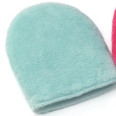 Double textured face washing gloves for women's facial cleansing, skin friendly facial cleaning tools wholesale manufacturer