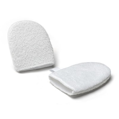 Double textured face washing gloves for facial cleansing, skin friendly nylon sponge for facial cleaning, wholesale manufacturer of facial cleaning tools