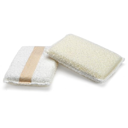 Wholesale Organic Square Double Texture Bath Sponge Cleaning Double Texture Bath Polyester Rubbing Bath Supplies