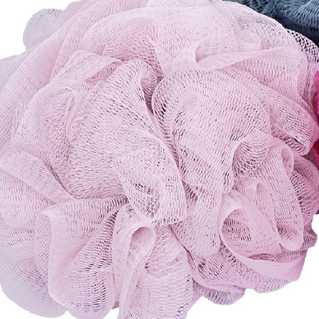 Bath ball, skin friendly body cleaning tool, exfoliating, mud rubbing, bath flower foaming, wholesale from Jiangmen manufacturer