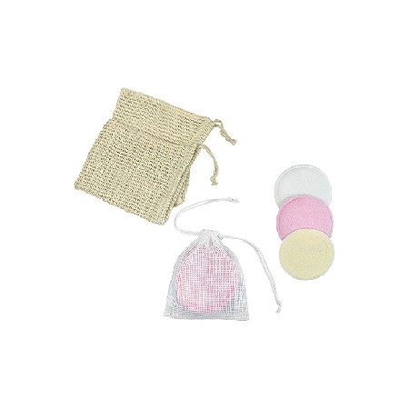 Circular makeup remover pad, makeup remover pad, washable wet and dry dual-use beauty towel, cleansing and makeup remover dry powder puff