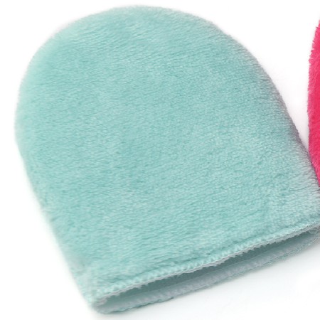 Double textured face washing gloves for women's facial cleansing, skin friendly facial cleaning tools wholesale manufacturer