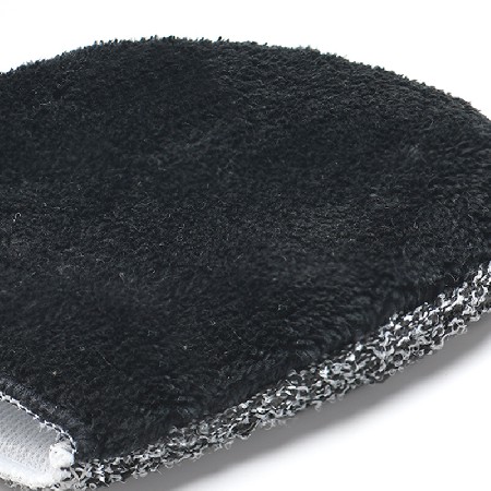Bamboo charcoal dual texture face washing gloves for women's facial cleansing, skin friendly facial cleaning tools wholesale manufacturer